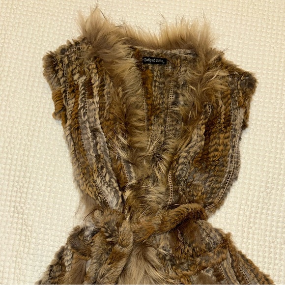 Gaby & Eden Rabbit And Raccoon Fur Vest - Picture 10 of 13